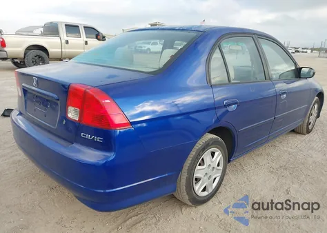 2004 Honda Civic Vp z USA, uszkodzony, nr VIN 1HGES16334L005688